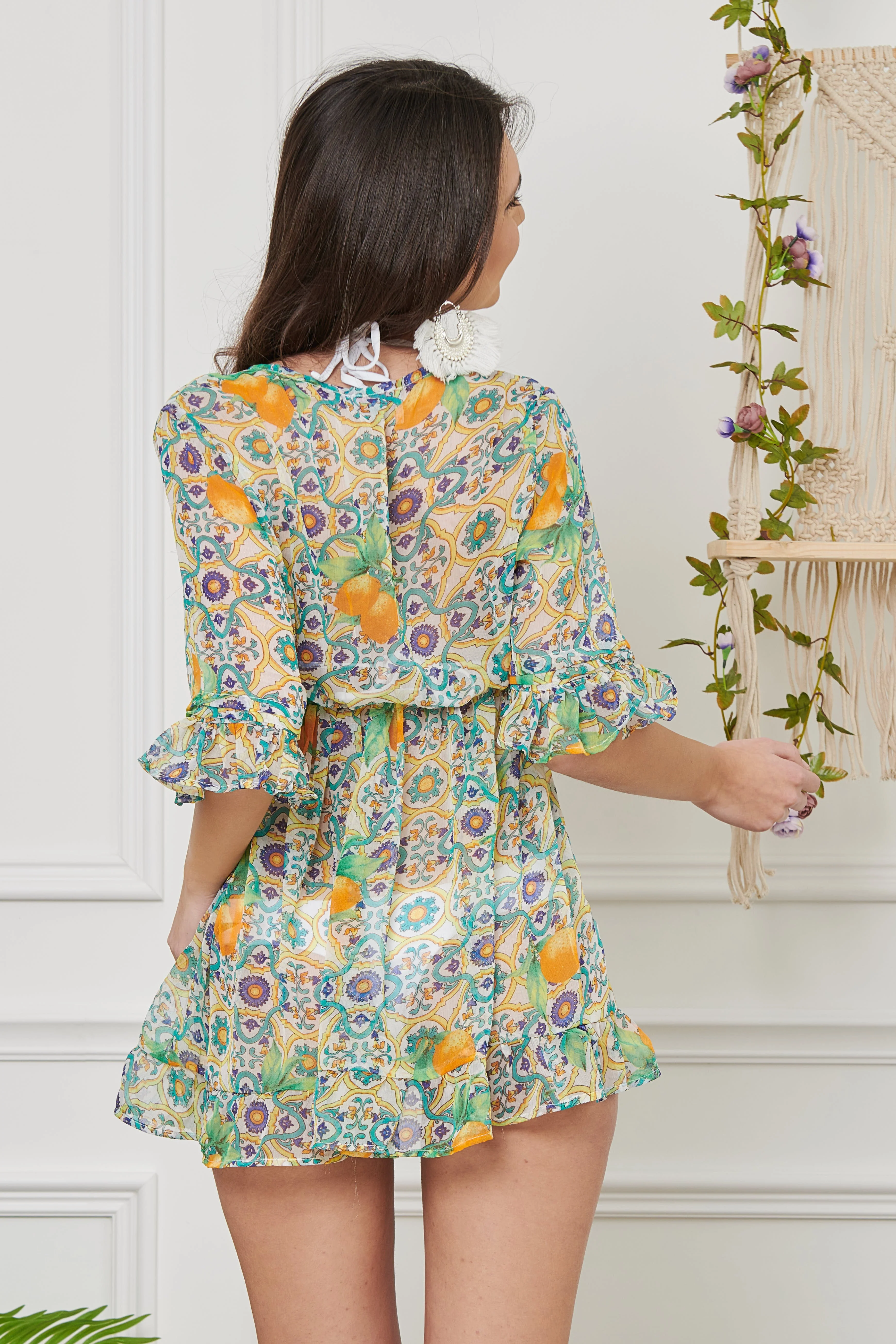 ABITO CHIFFON ROUCHES - Image 15