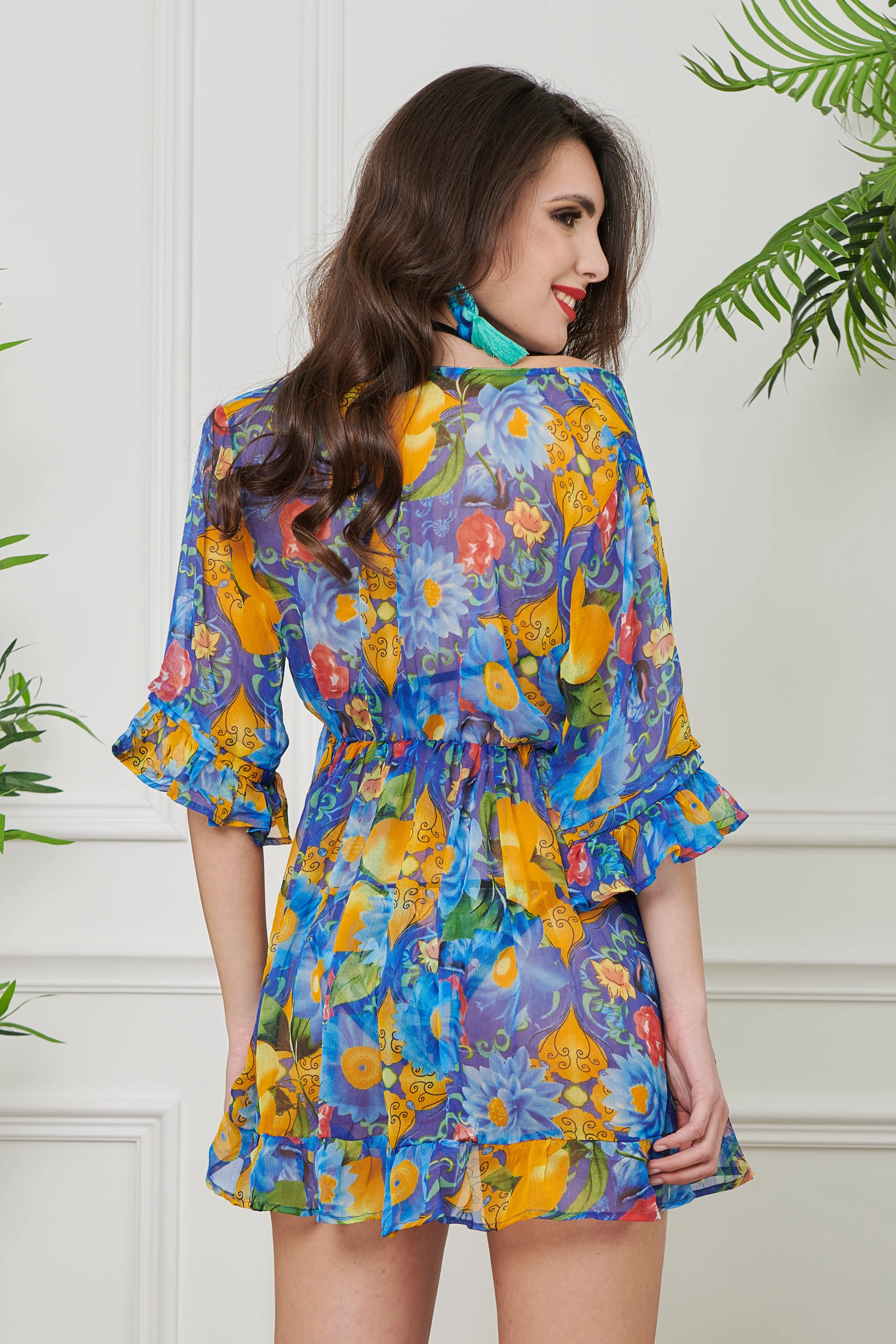 ABITO CHIFFON ROUCHES - Image 5