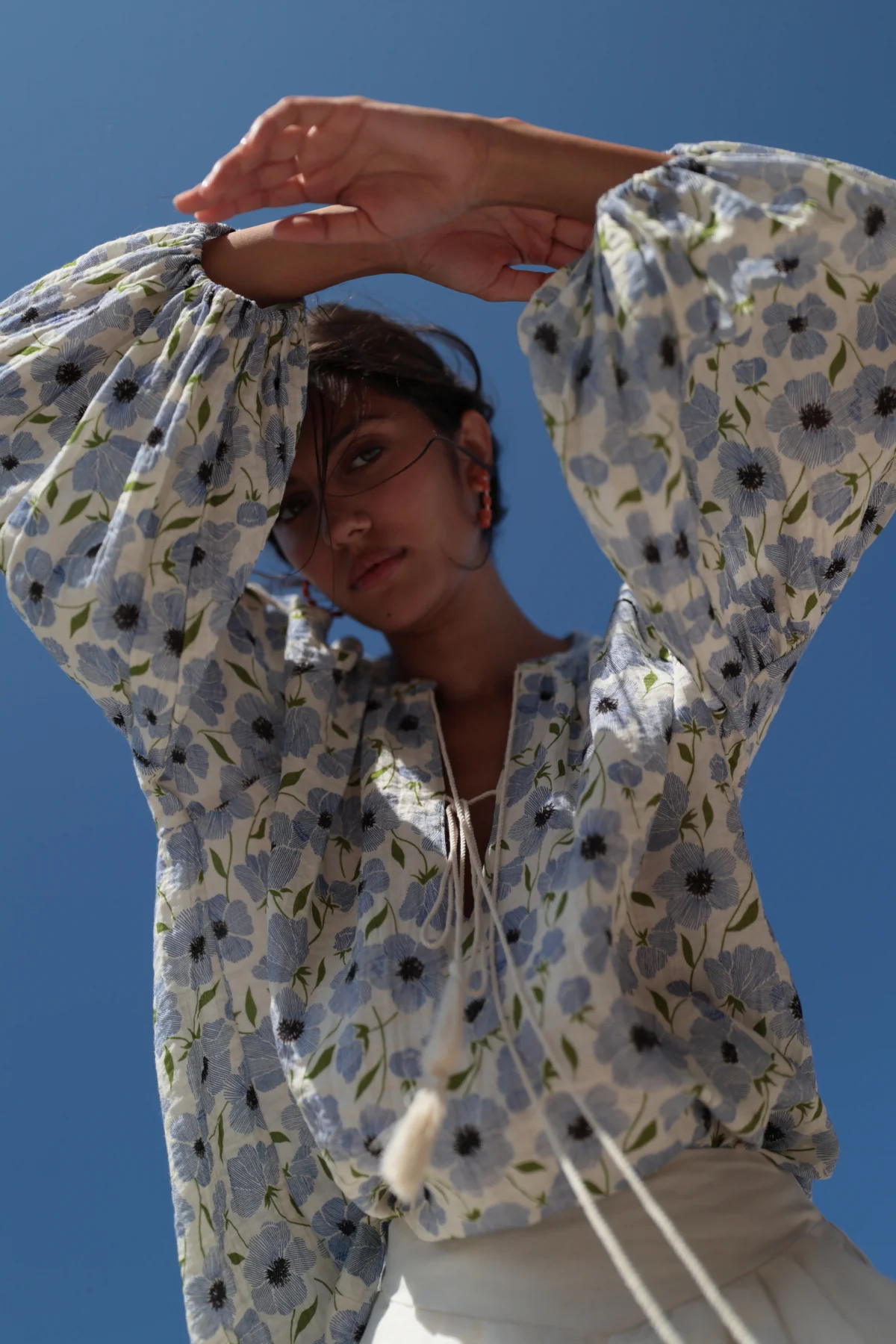 BLUSA CON MANICHE A SBUFFO - Image 4