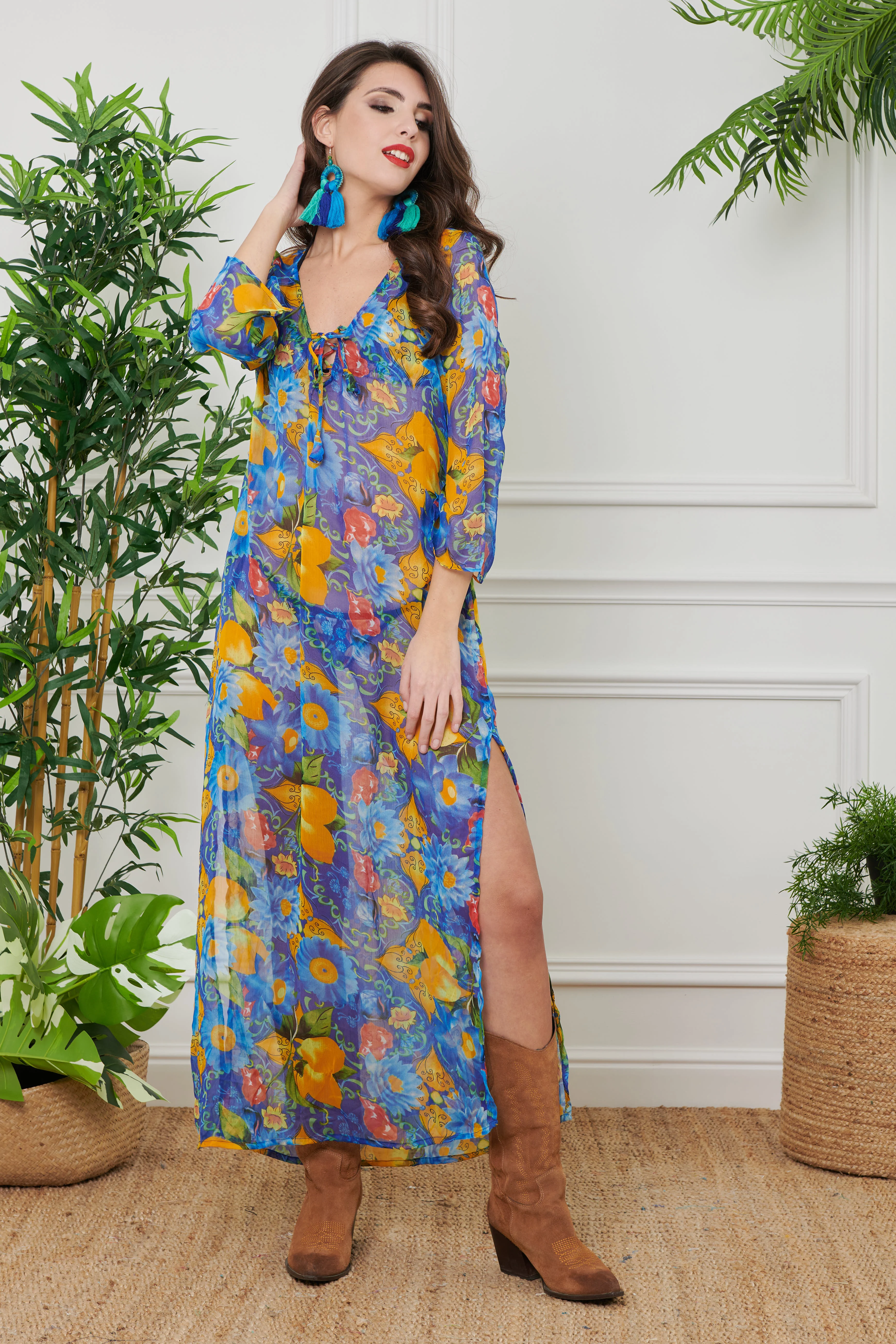 CAFTANO LUNGO CHIFFON - Image 10