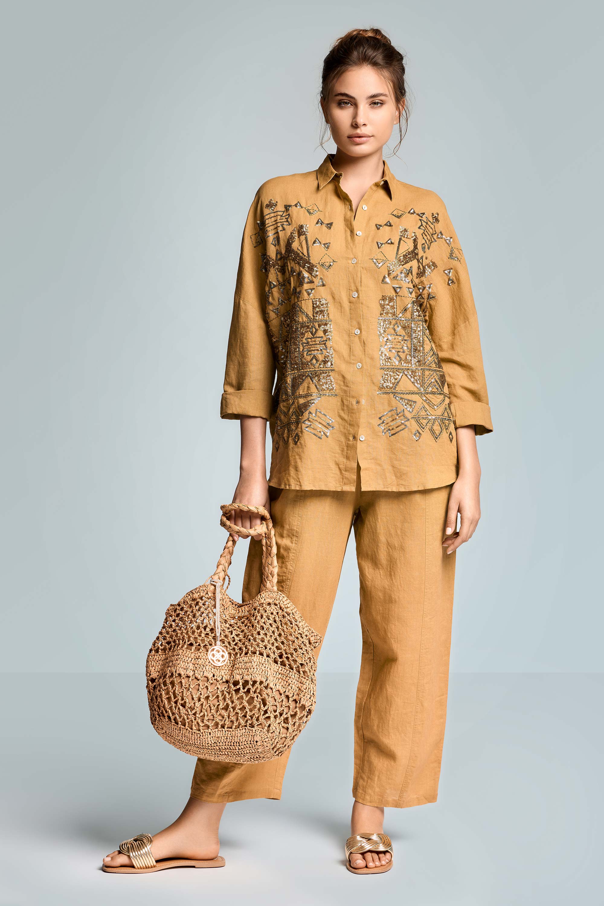 CAMICIA IN MISTO LINO TIZIANA - Image 3
