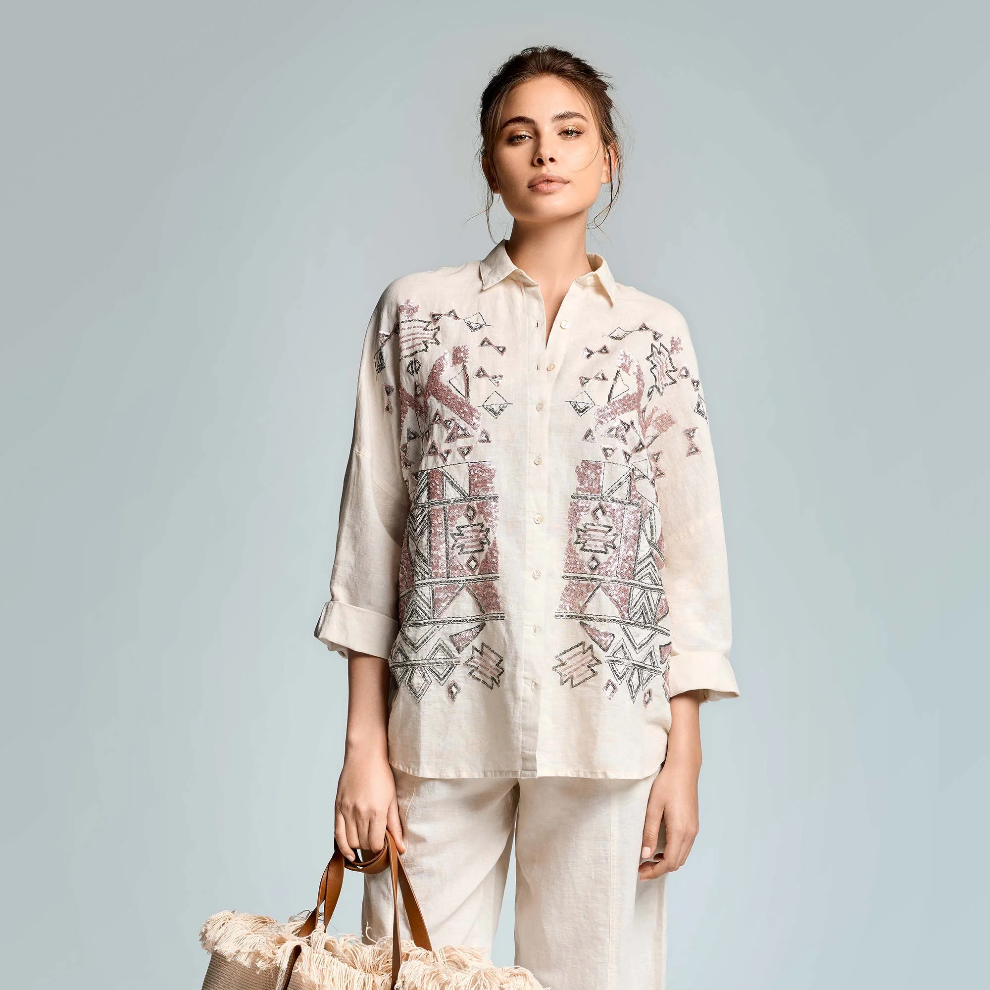 CAMICIA IN MISTO LINO TIZIANA - Image 6
