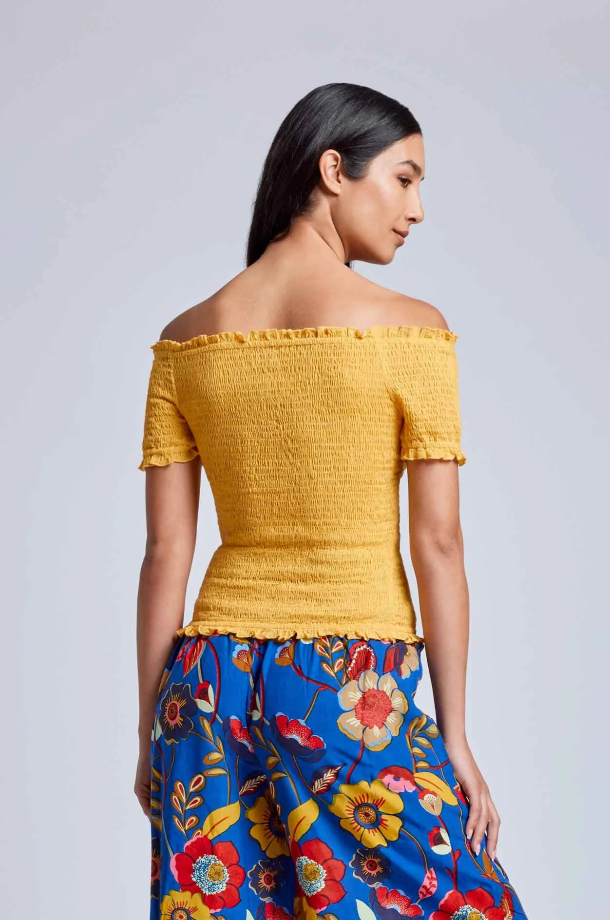 TOP CROP SCOLLO A BARCA CAMY - Image 2