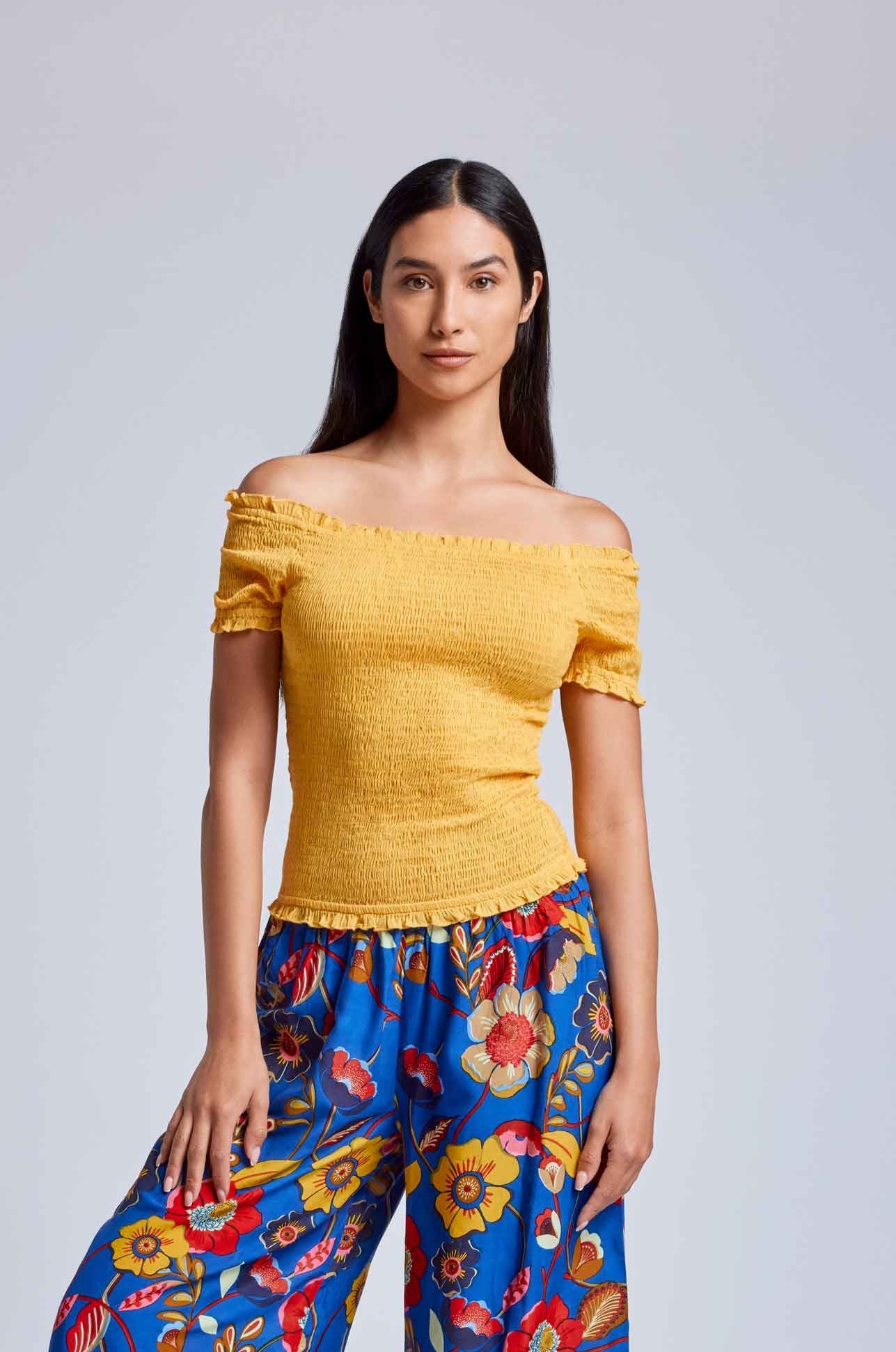TOP CROP SCOLLO A BARCA CAMY - Image 3