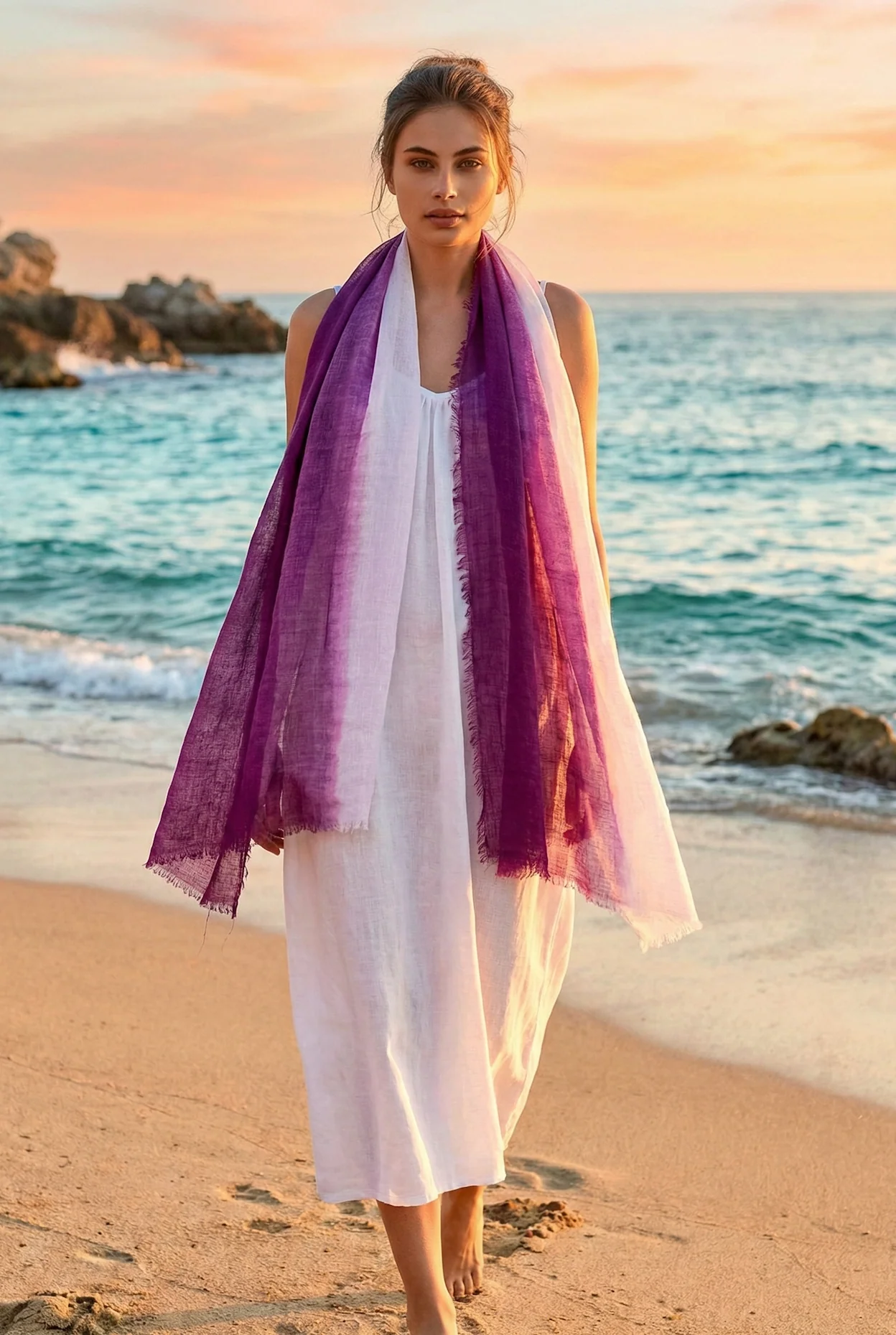 FOULARD BICOLORE SELENE - Image 10