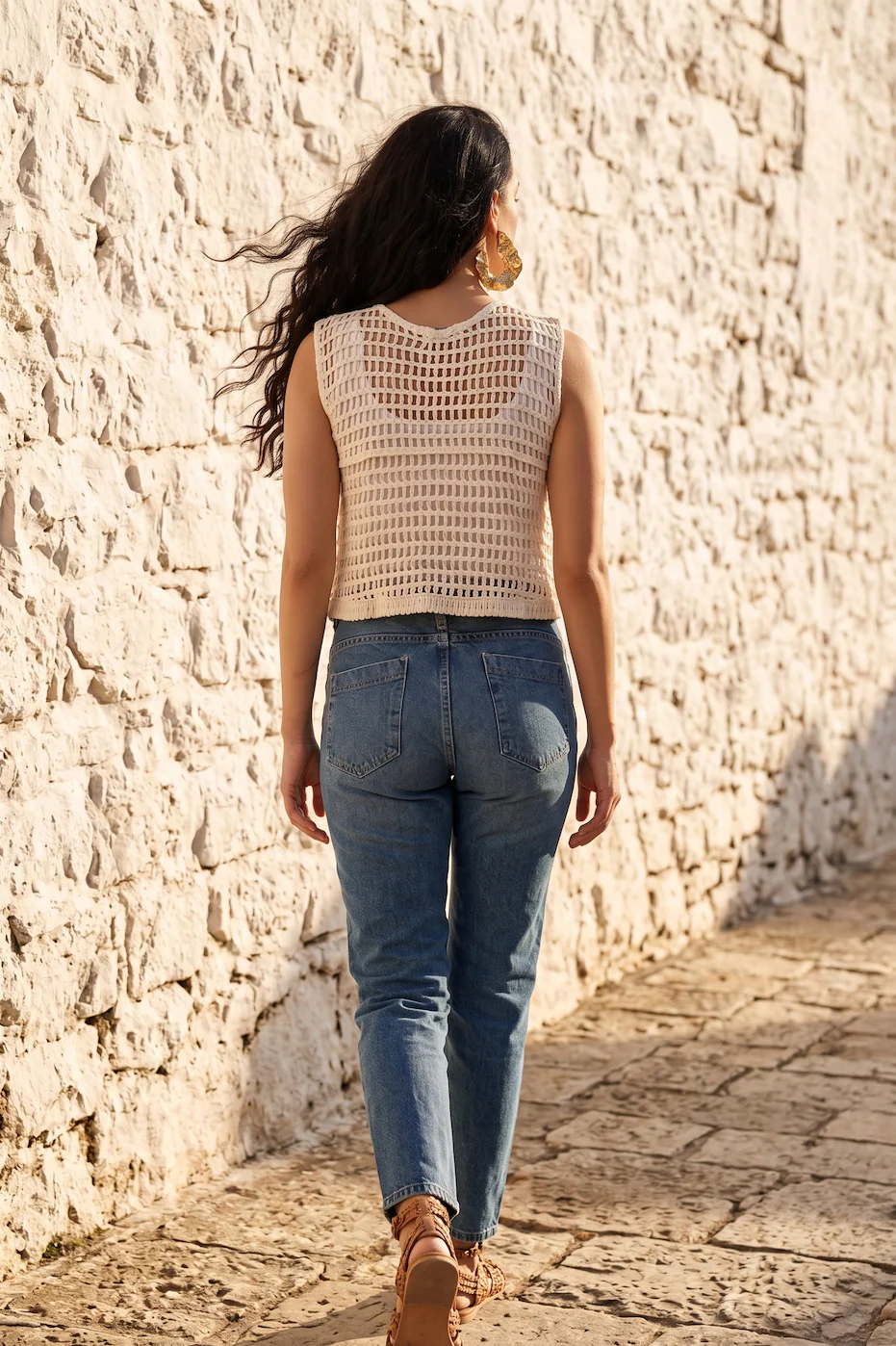 GILET IN PIZZO ALL' UNCINETTO - Image 4