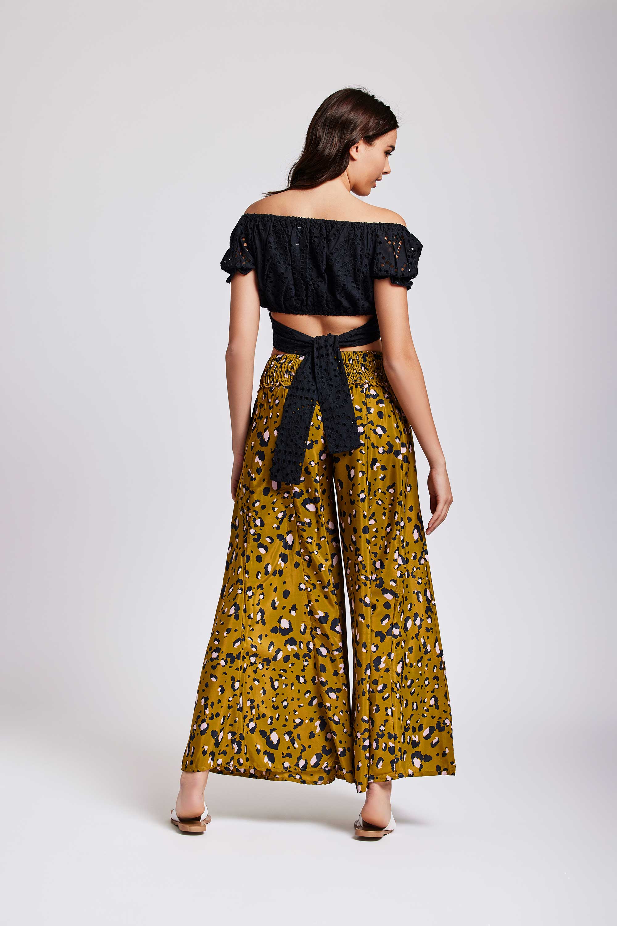 PANTALONE PALAZZO MACULATO CACHI - Image 2