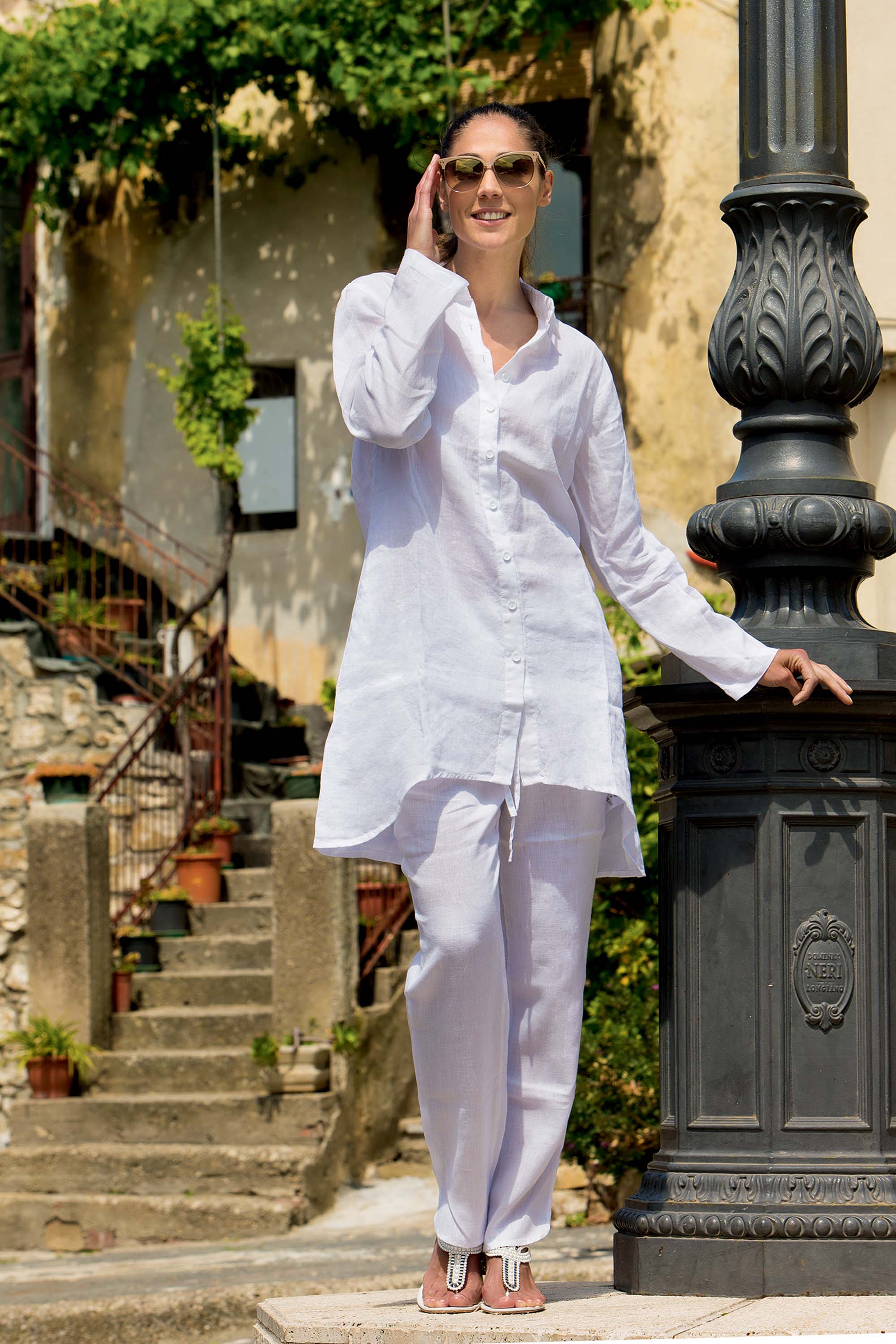 PANTALONI IN LINO