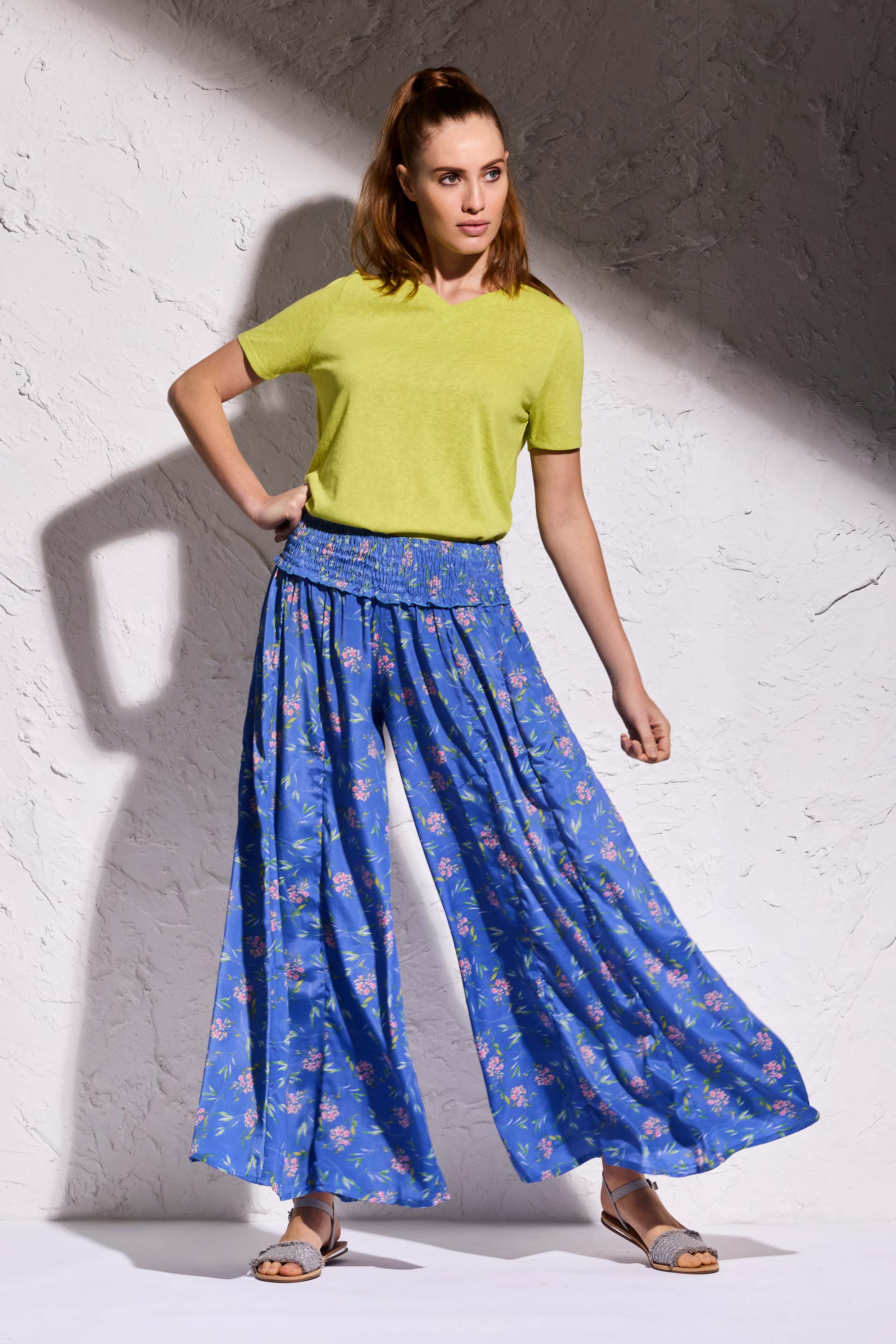 PANTALONI PALAZZO A FIORI - Image 2