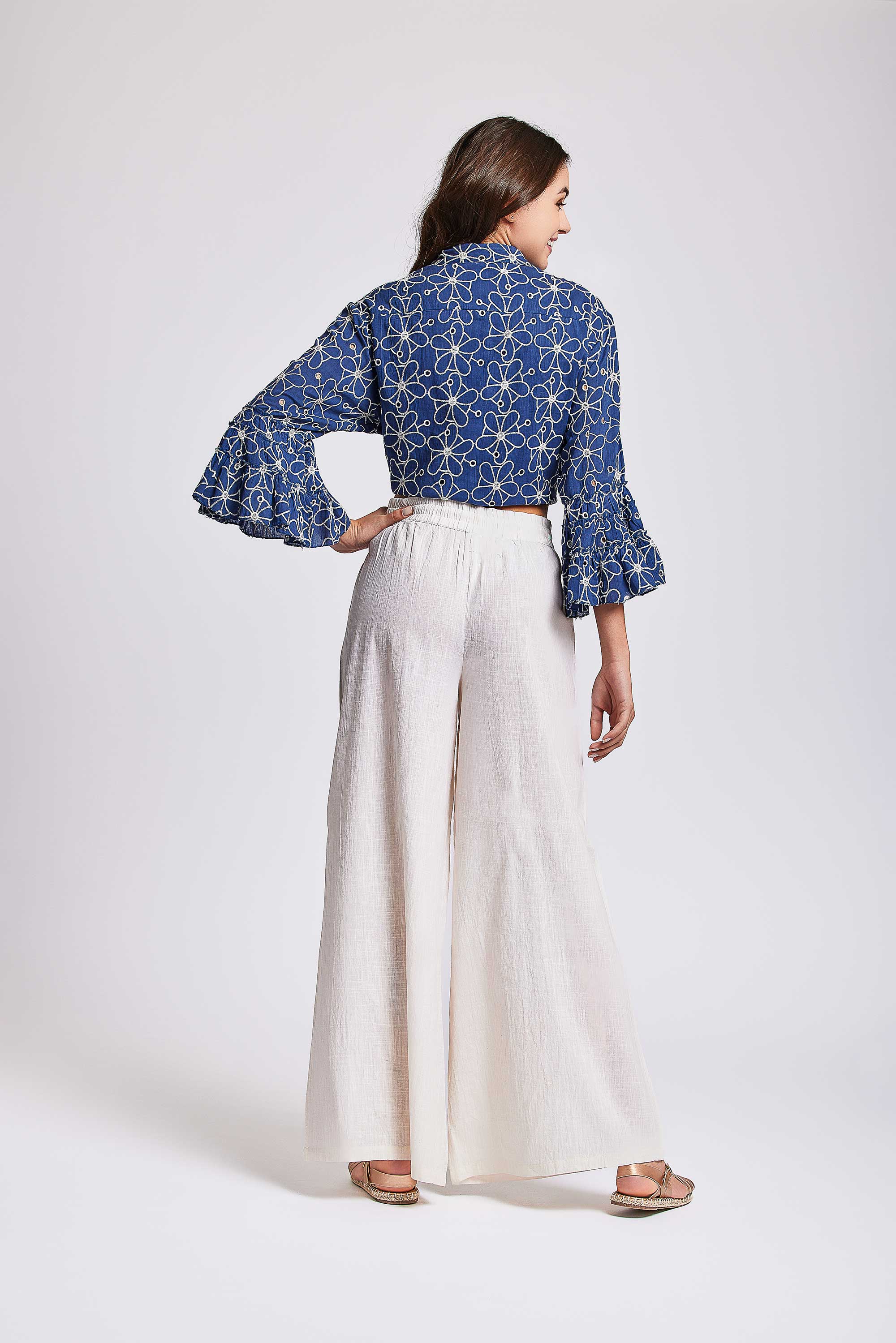 PANTALONI PALAZZO CLASSICO - Image 2
