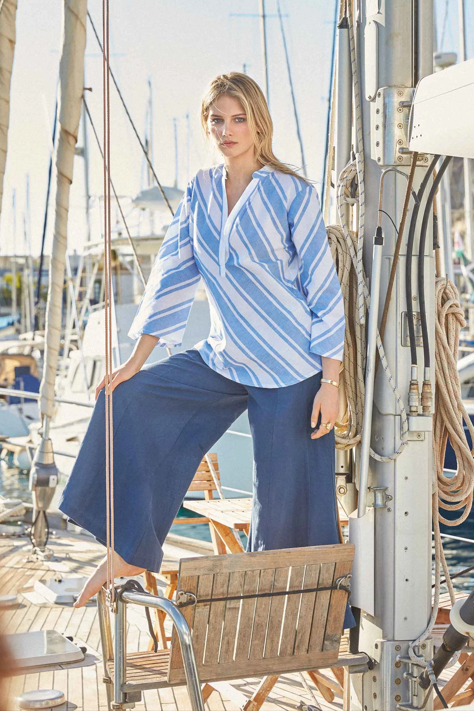 PANTALONI PALAZZO LINO