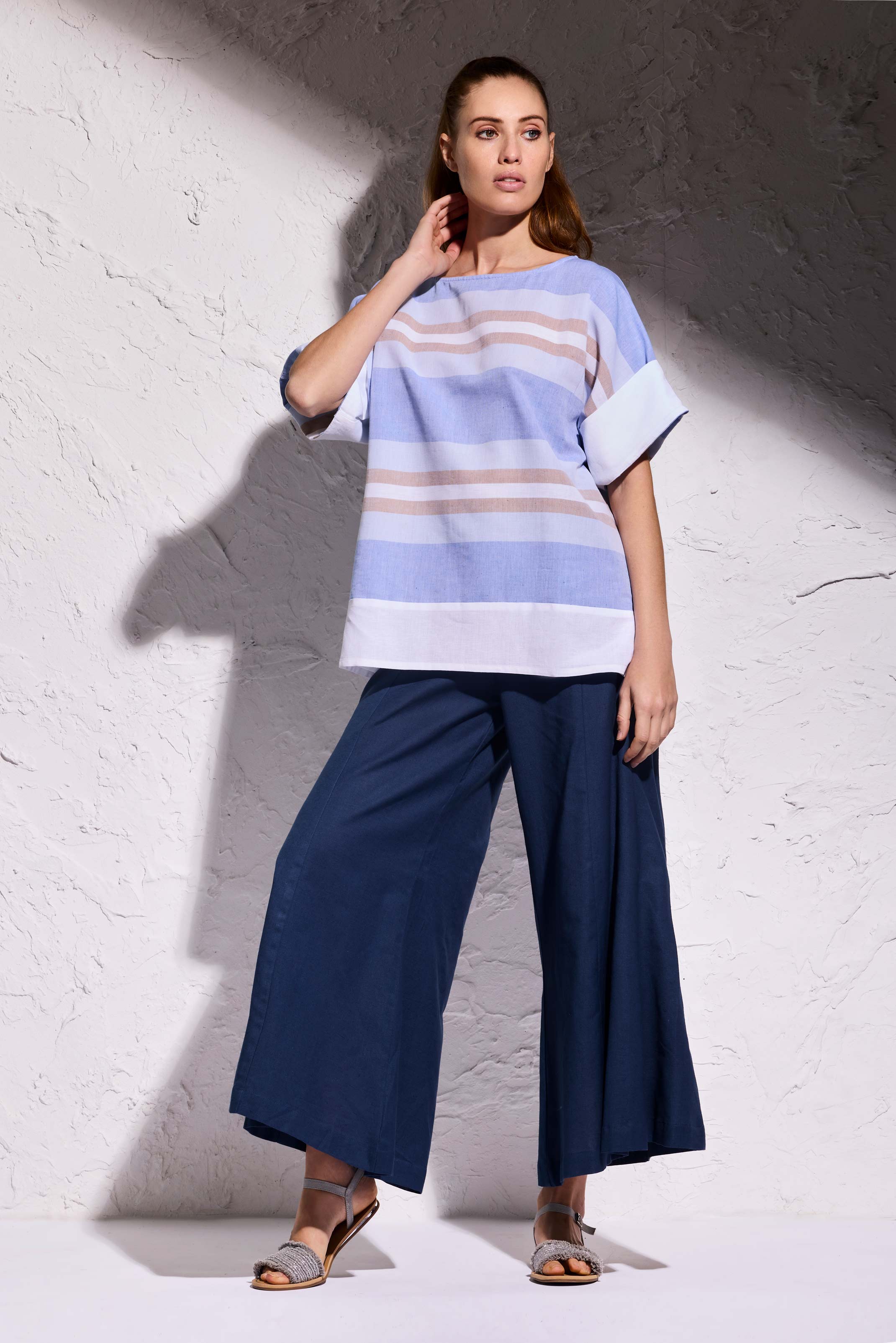 PANTALONI PALAZZO LINO - Image 2
